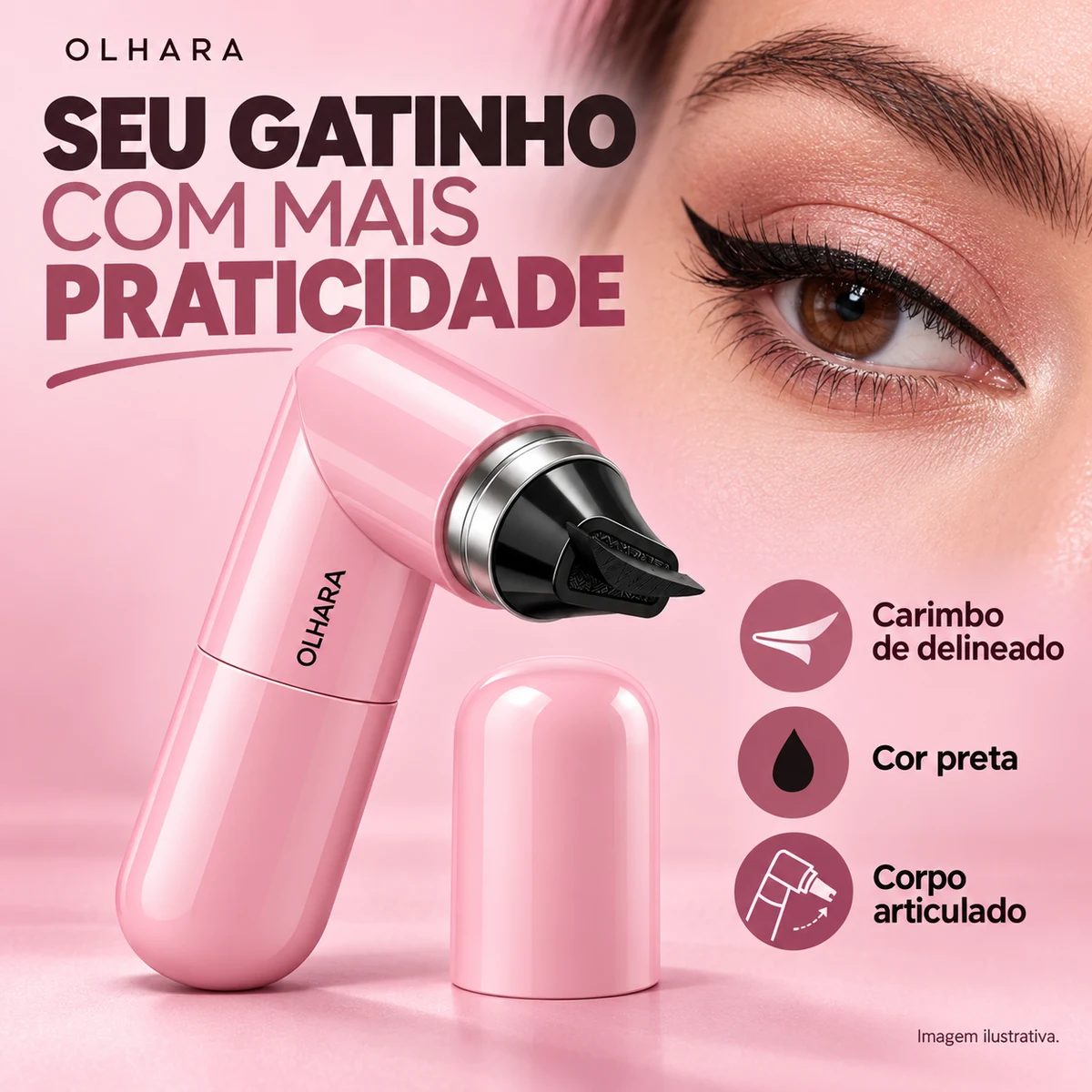 Visão geral dos benefícios de Delineador Carimbo Articulado