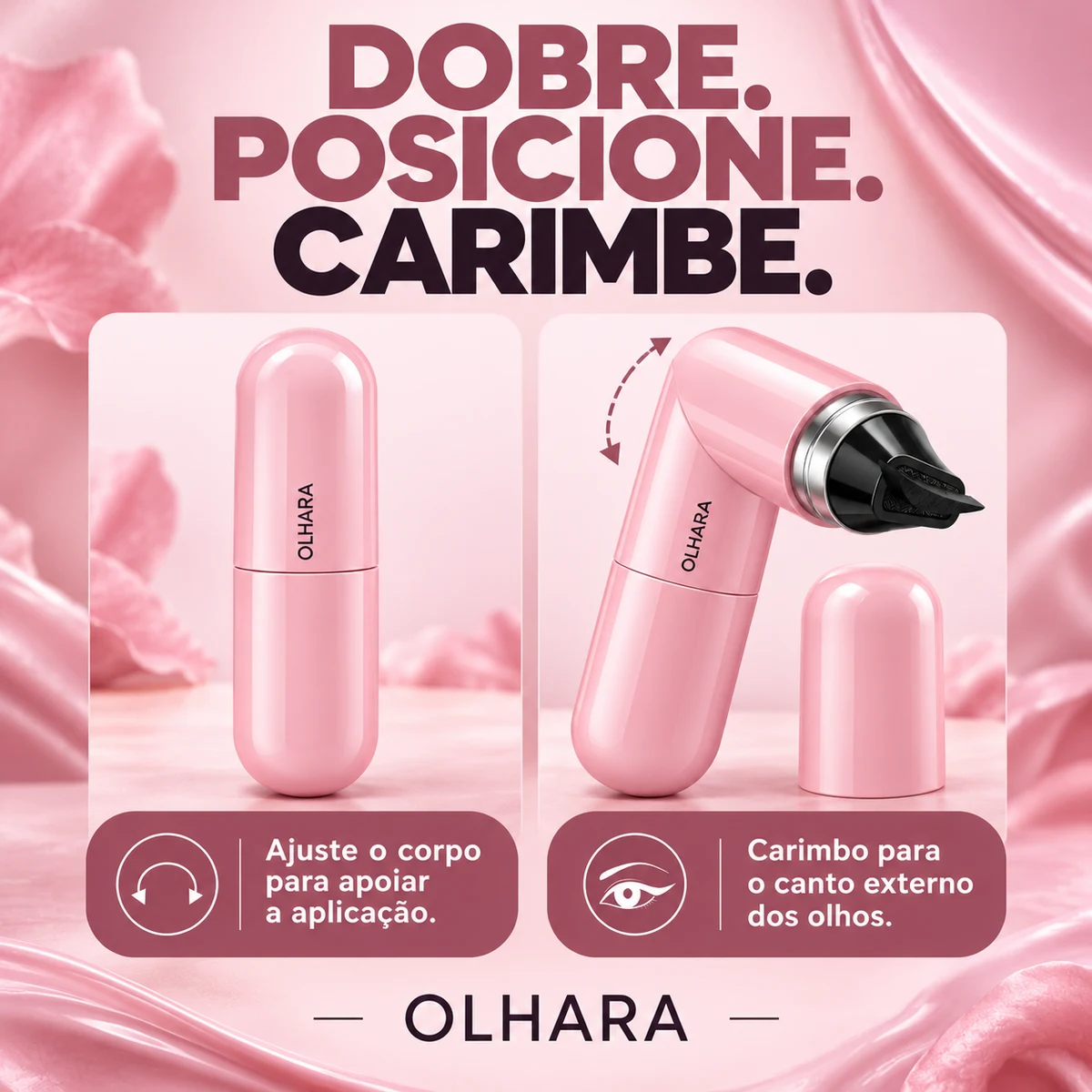 Demonstração da principal funcionalidade de Delineador Carimbo Articulado